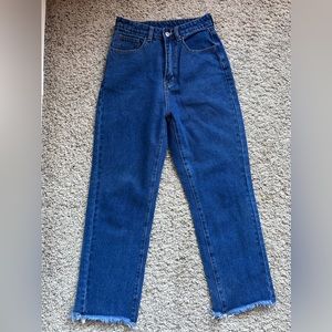 Women’s dark blue jeans